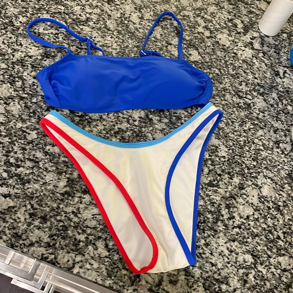 Wild fable red white and blue bikini